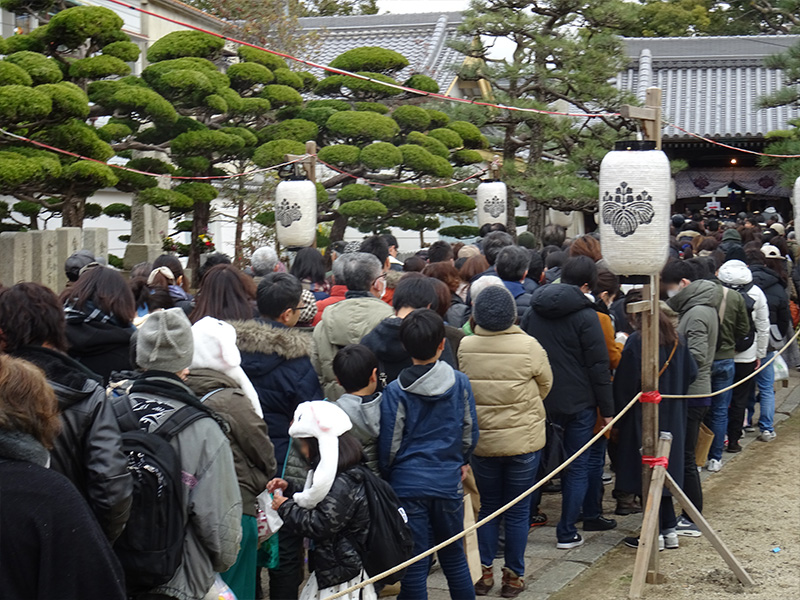 平成31年　あびこ観音寺節分大法会の警備を実施しました。